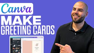 How To Make Greeting Cards In Canva  Create Professional Cards In Canva 2024 [upl. by Nellak82]