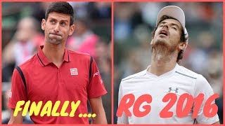 90  Djokovic vs Murray  Final Roland Garros 2016 [upl. by Alys]