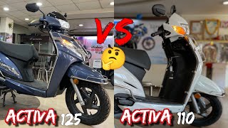 Activa 110 vs Activa 125  Honda Activa 110 vs 125  Best Scooter  Harsh verma [upl. by Yslehc]