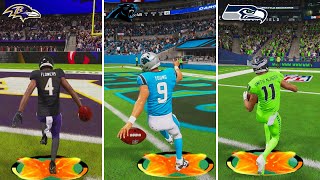 Scoring Touchdown With Every Rookie In Madden 24 [upl. by Treblih484]