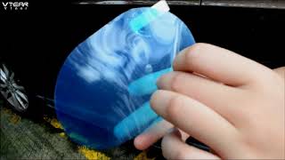 How to install car rear view mirror Rainproof flim [upl. by Rodablas]