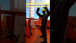 Anchor ship working and launching of anchor at sea from ship shorts automobile [upl. by Tu]