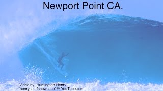 quotNewport Pointquot CA 1018 feet epic  surfing [upl. by Ahsilyt]