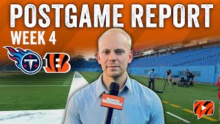 Postgame Report Cincinnati Bengals Lose to Tennessee Titans [upl. by Sidonie]