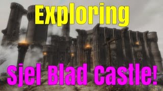 SKYRIM SPECIAL EDITION Exploring Sjel Blad Castle A massive new Player Home [upl. by Ayadahs]