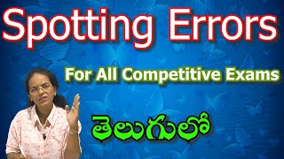 Spotting Errors  Adjective  englishgrammarforcompetitiveexam spottingerrorrules sscchsl [upl. by Lahtnero]