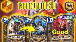 Double Sire Denathrius in 1 TURN 20 Mana Wall Druid 30 Deck At Whizbangs Workshop  Hearthstone [upl. by Otineb]