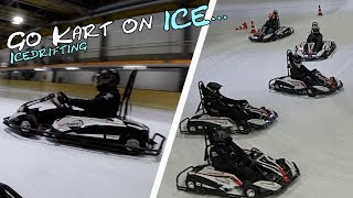 Go Kart on ICE  Ice Drifting  Enduro X [upl. by Anilos]