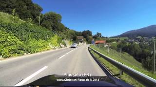 Switzerland 247 Camera on board Giffers  Zollhaus GoPro Hero3 [upl. by Geddes]