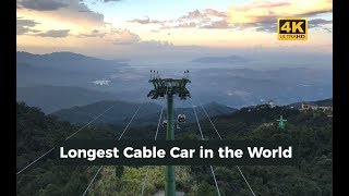 Worlds Longest Cable Car Ride  Sun World Ba Na Hills Vietnam [upl. by Ahsemal]