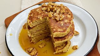 Pancakes de avena con 3 Ingredientes Esponjosos y saludables [upl. by Aynnat]