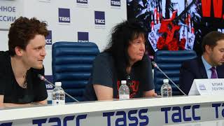 Blackie Lawless  2017  WASP  Press Conference Moscow Interview  3 [upl. by Nitsirc]