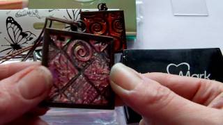 Mixed Media  Faux Carnival Glass Tutorial [upl. by Lisabeth]