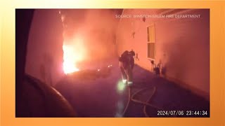 Fireworks destroy WinstonSalem home [upl. by Orfield153]