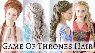 Iconic Game of Thrones Hairstyles  Hair Tutorial [upl. by Netta]