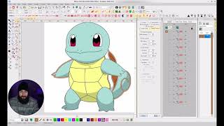 HOW TO DIGITIZE EMBROIDERY DESIGNS  SQUIRTLE  POKEMON  Start To Finish TUTORIAL [upl. by Ojibbob]