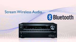 ONKYO  2013 Network Receivers Features  Builtin Bluetooth [upl. by Noraf]