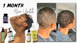 My Hair Growth Routine 1 Month Update [upl. by Arlana]