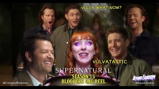 Supernatural Season 15 Gag Reel Bloopers [upl. by Akemehs]