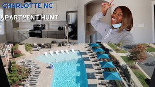 CHARLOTTE NC APARTMENT HUNT  PART 2  WITH PRICES [upl. by Nalced]