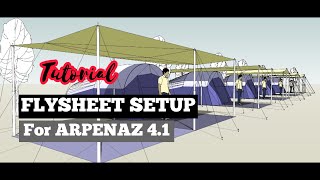 Flysheet Setup for Arpenaz 41 fresh amp black  Family Camping Malaysia  Tutorial Video [upl. by Ahsinna]