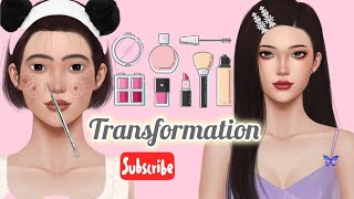 Makeup transformation asmrmakeup animationmakeup viral skincareroutine [upl. by Pelligrini455]