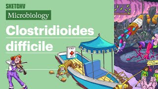 Clostridioides difficile Microbiology  USMLE Step 1  Sketchy Medical [upl. by Akemehc]