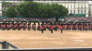 High quality Trooping the colour Colonels review 28th May 2011 Massed bands [upl. by Loar]