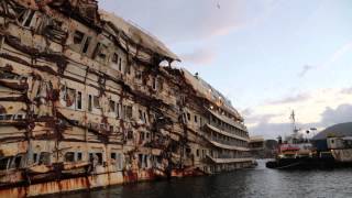 Costa Concordia as it looks today January 2014 [upl. by Noir]