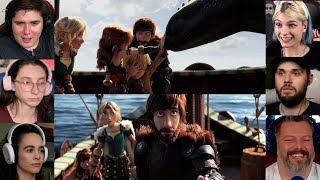 Hiccup and Toothless Reunite  How to train your dragon 3  Reaction Mashup  httyd [upl. by Tiphany]