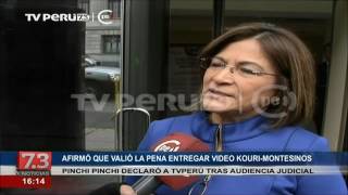 Pinchi Pinchi quotValió la pena entregar video KouriMontesinosquot [upl. by Airotcivairam]