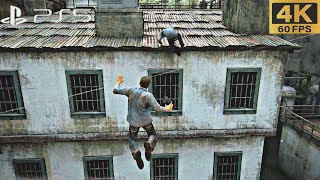 PS5 Uncharted 4 prison Escape Scene The most ICONIC Mission in Uncharted EVER 4K 60PFS [upl. by Arac]