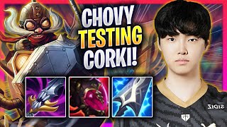 CHOVY TESTING CORKI IN KOREA SOLOQ  GEN Chovy Plays Corki MID vs Ahri  Season 2024 [upl. by Yrebmik]