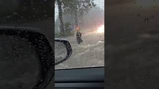 Person trapped in car during flooding in San Antonio Texas [upl. by Toulon411]