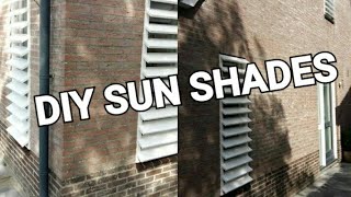 houten zonwering zelf maken  houten shutters zelf maken  DIY sun shades [upl. by Rubinstein423]