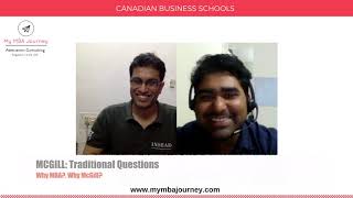 Canadian MBA program McGill 2018 Admit [upl. by Kazue]