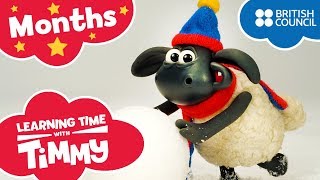 Months of the Year  Learning Time with Timmy  Learning Fun  Cartoons for Kids [upl. by Nimesay]