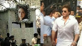 Sridevi Funeral Emotional SRK Breaks Down At Sridevis Funeral  Sridevis Last Rites [upl. by Vincentia]