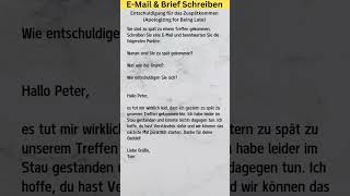 EMail Brief Schreiben A1 A2 B1 B2  Goethe Prüfung learngerman [upl. by Emlynne310]