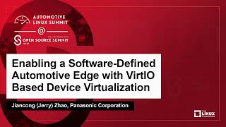 Enabling a SoftwareDefined Automotive Edge with VirtIO Based Device Virtua Jiancong Jerry Zhao [upl. by Emolas]