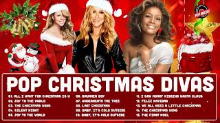 Whitney Houston Mariah Carey Celine Dion Christmas Songs ♥ Best Pop Christmas Songs Playlist [upl. by Ibrek944]