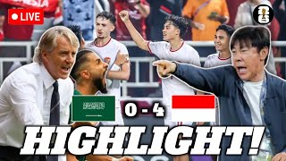 HIGHLIGHT Indonesia 4 Vs 0 Arab Saudi  Kualifikasi Piala Dunia 2026 [upl. by Yakcm]