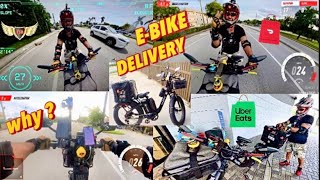 DoorDash amp Uber eats is it worth it🤔Dont want to do it😡ebike delivery HEYBIKE EXPLORE [upl. by Nehepts]