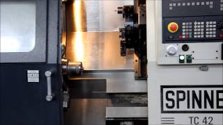 CNC Tokarski stroj Spinner TC42  Siemens Sinumerik 810D Powerline [upl. by Michaella901]