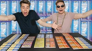 VERRÜCKTE 100 € RUBBELLOSE CHALLENGE  WIR HABEN DEN JACKPOT GEKNACKT  😍🤑  Max und Chris [upl. by Samal307]