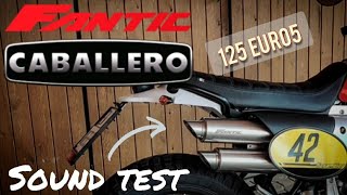 Fantic Caballero scrambler 125 Euro 5 sound test [upl. by Cerf]