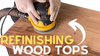 How to refinish cherry wood table tops [upl. by Nomaj164]