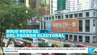 La abstención gran protagonista de las elecciones legislativas en Hong Kong [upl. by Anauqcaj80]