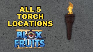 Where To Find Torches for Tushita Puzzle  All 5 Torch Locations  Blox Fruits [upl. by Kieran970]