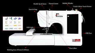 FDE650 Computerized Embroidery Machine [upl. by Osnofla22]